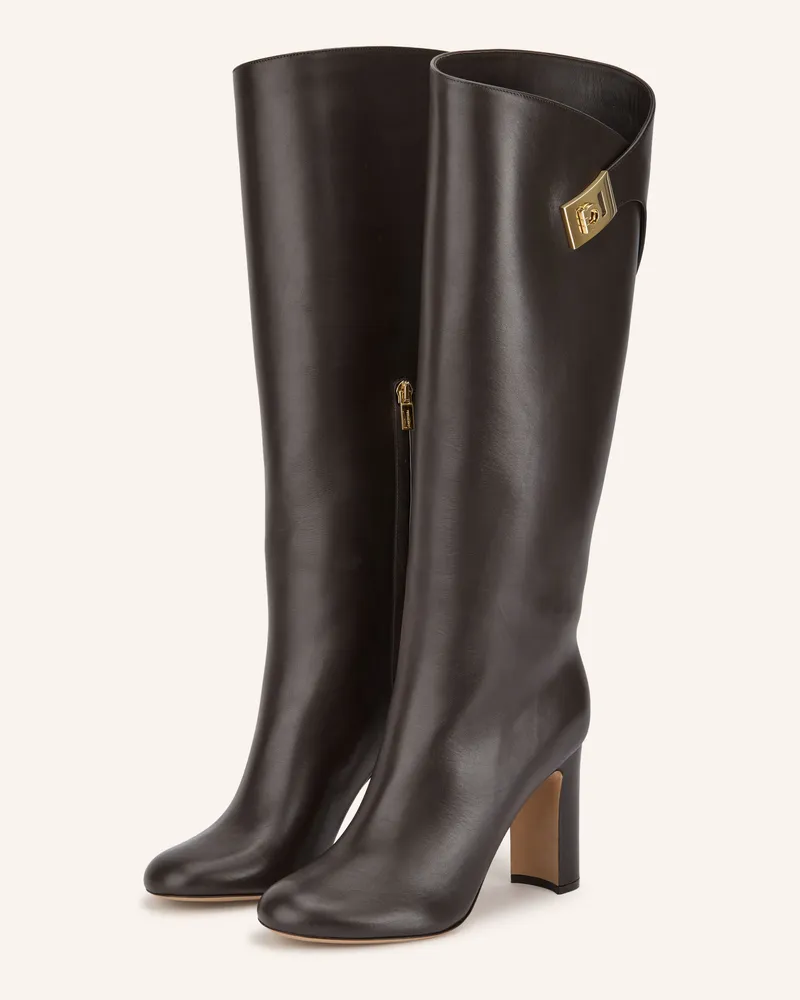 Ferragamo Stiefel Enni braun Dunkelbraun