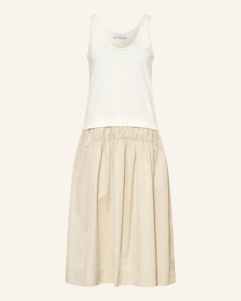 Reiss Kleid WREN im Materialmix Weiss
