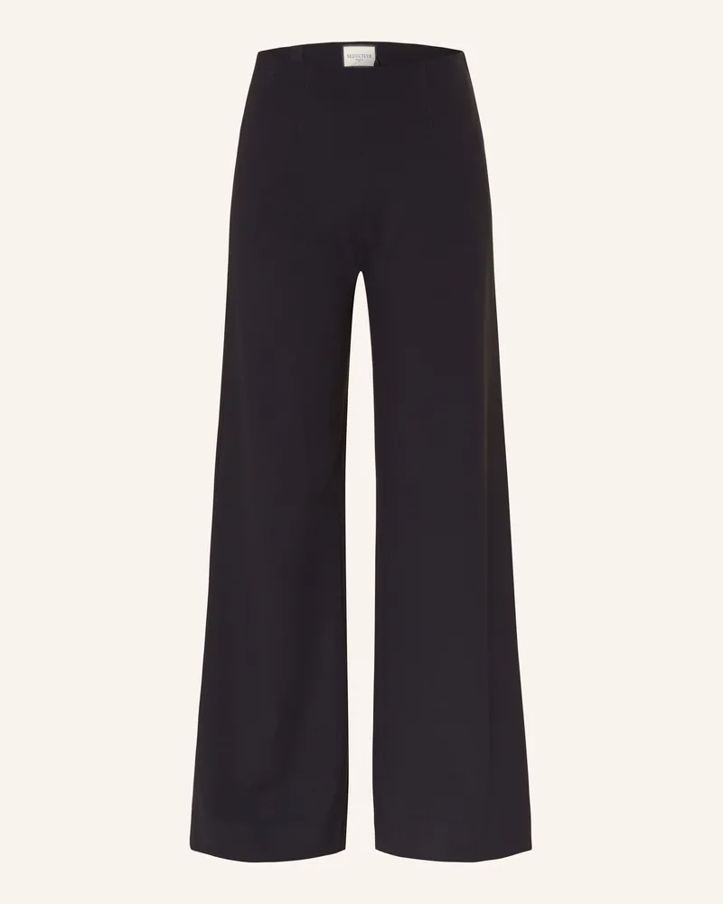 SEDUCTIVE  Marlenehose Kimberly Aus Jersey blau Dunkelblau