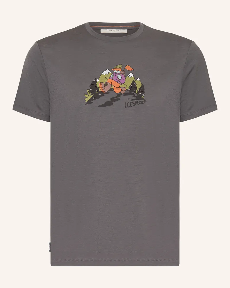 Icebreaker T-Shirt MERINO 150 TECH LITE™ aus Merinowolle Dunkelgrau