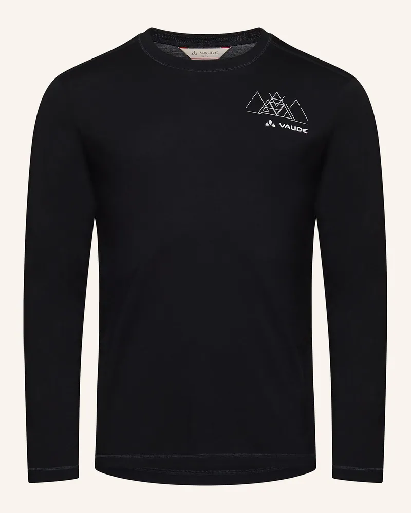 Vaude Funktionsshirt Monviso Wool Ls T-Shirt schwarz Schwarz