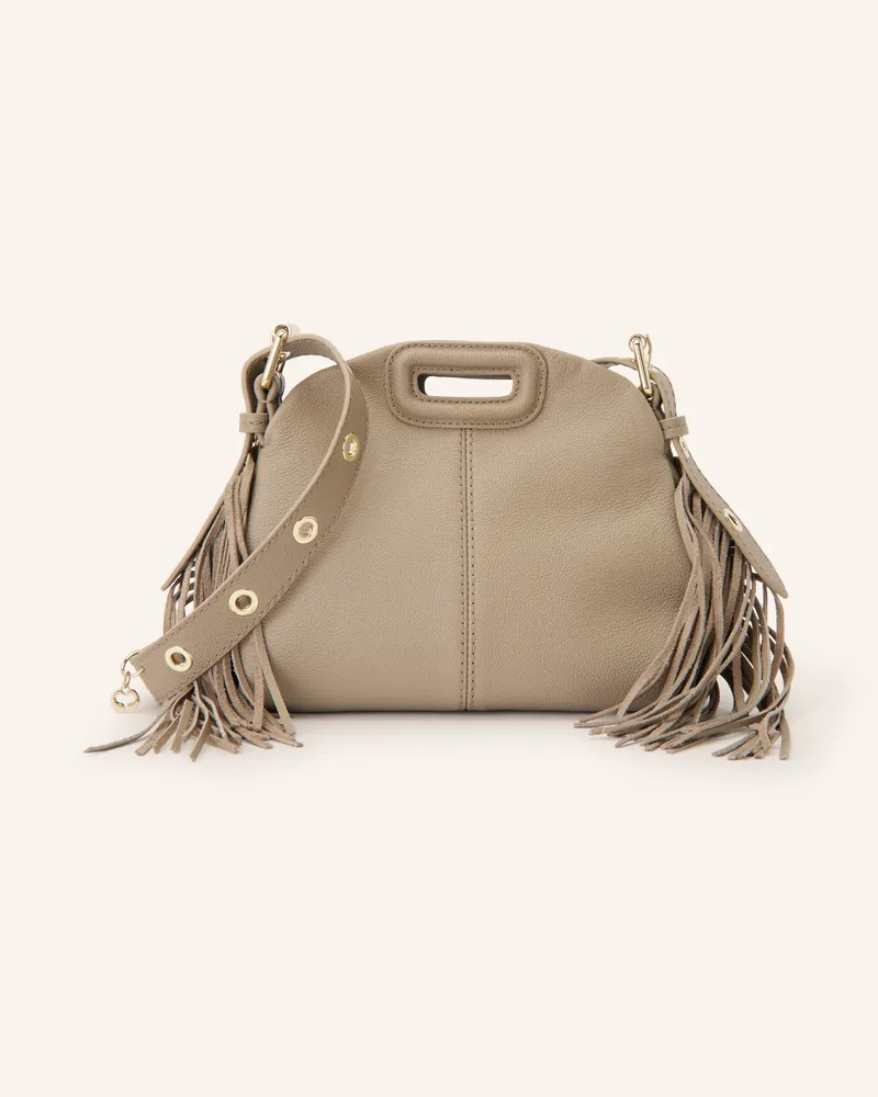 Maje Schultertasche braun Taupe