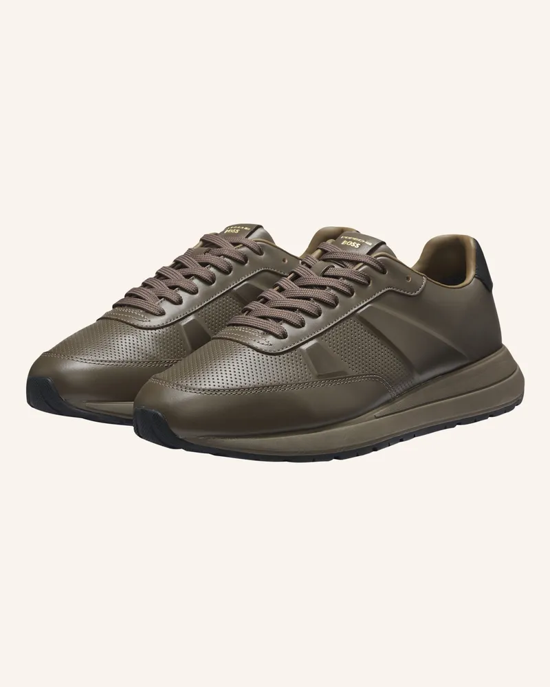 HUGO BOSS Sneaker Vinston_Runn_Ps braun Dunkelbraun