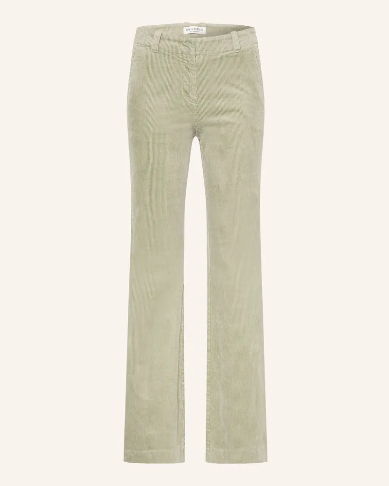 Marc O'Polo Bootcut-Hose Aus Cord gruen Beige