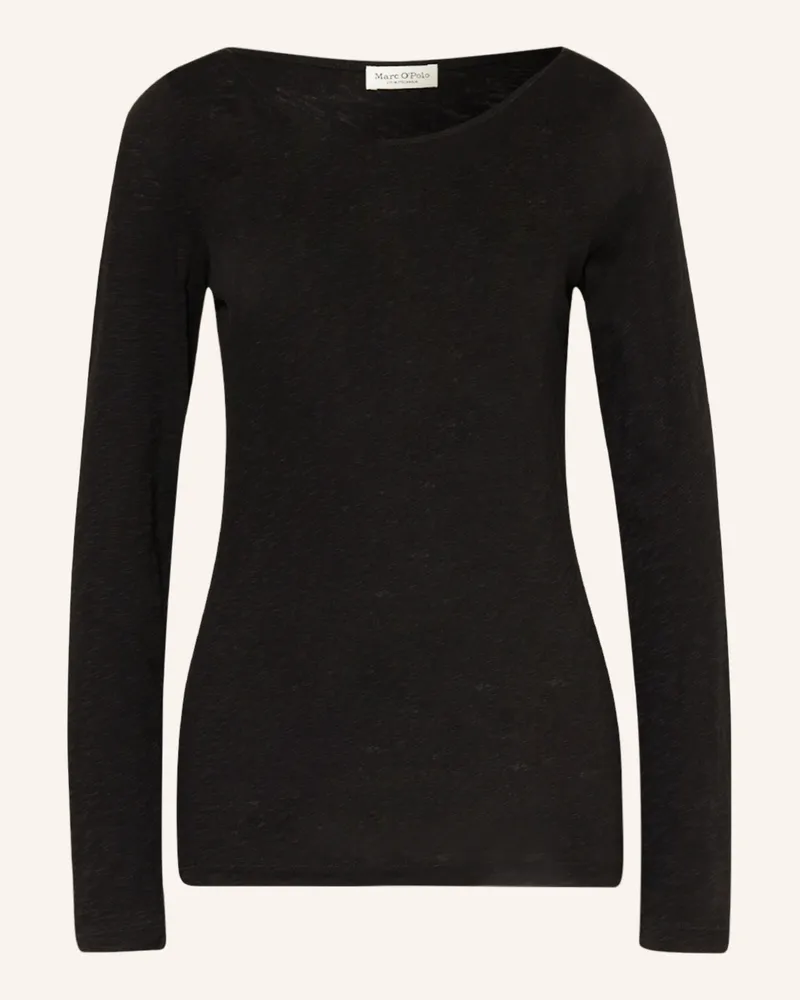 Marc O'Polo Longsleeve schwarz Schwarz