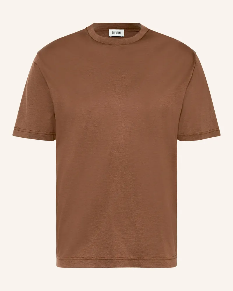 Drykorn T-Shirt GILBERT Dunkelbraun