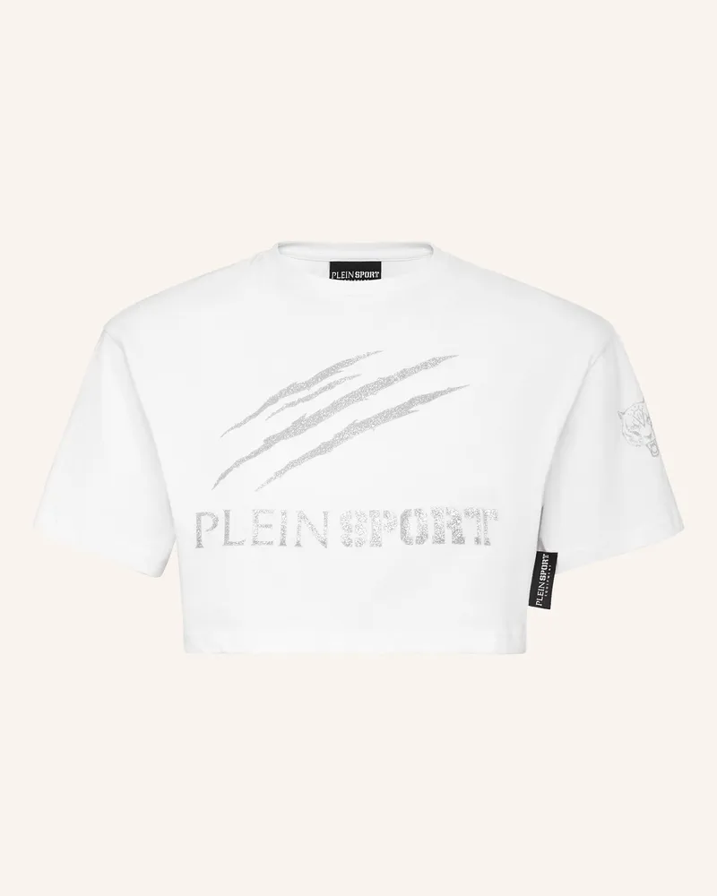 Philipp Plein T-Shirt Rundhalsausschnitt Ss SCRATCH Weiss