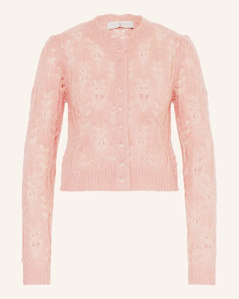 Johann & Johanna Strickjanker Mit Mohair rosa Rosé