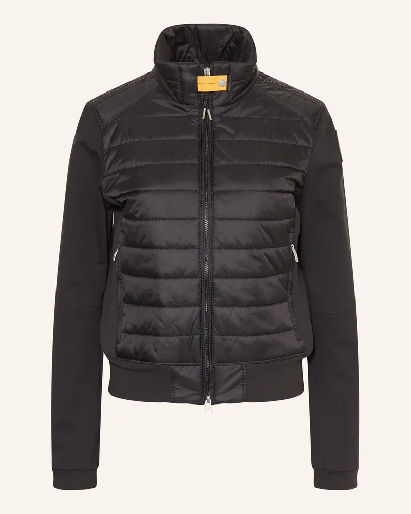 Parajumpers Steppjacke Rosy Im Materialmix schwarz Schwarz