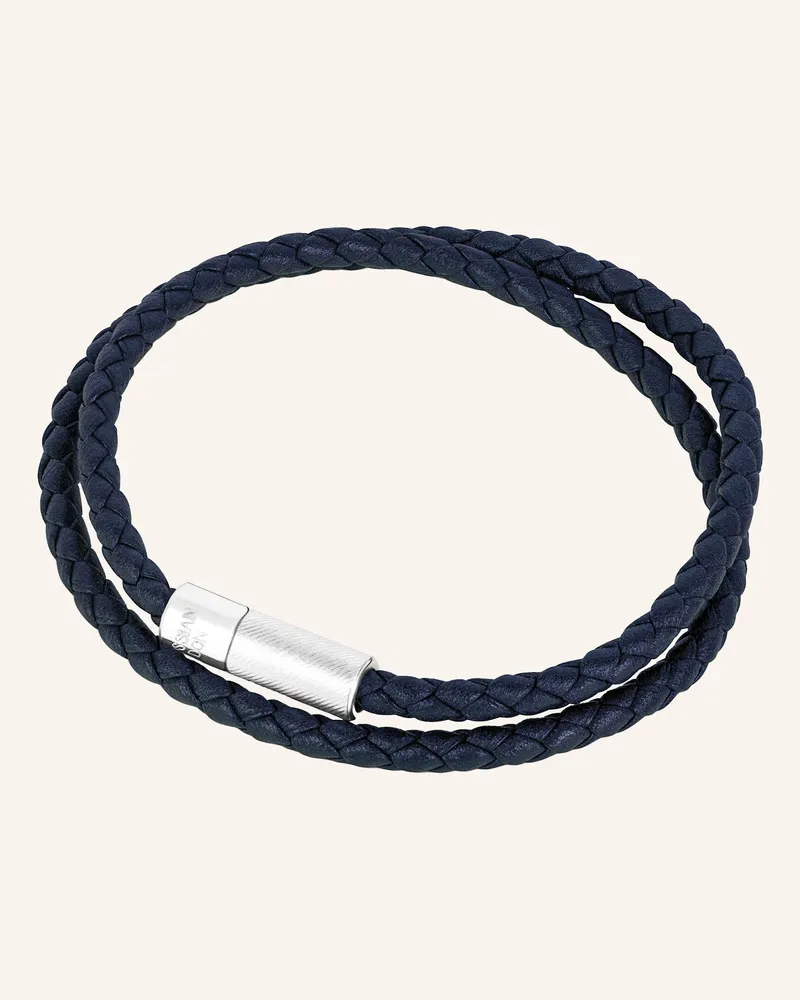 Tateossian Armband Double Wrap Pop Rigato blau Blau