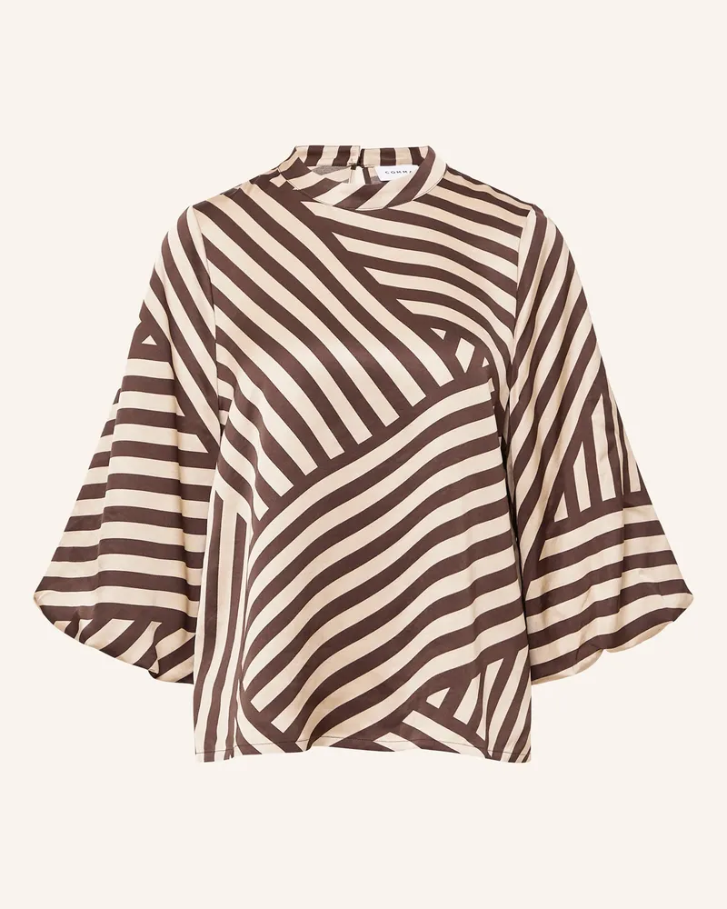 COMMA Blusenshirt aus Satin Hellgrau