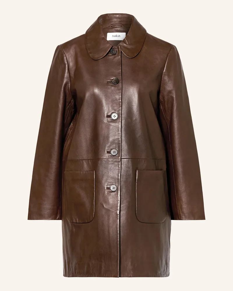 ba&sh Ledermantel Madie braun Braun