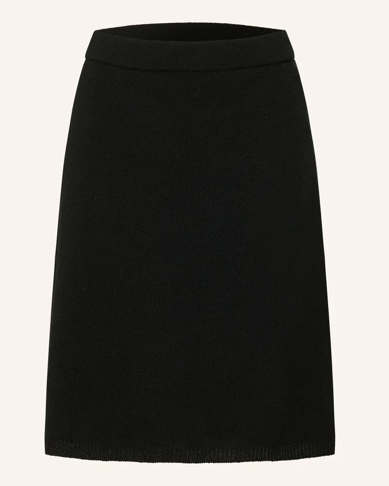 ALLUDE Strickrock mit Cashmere Schwarz