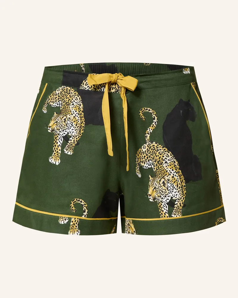 Cyberjammies Schlafshorts OLIVE Dunkelgrün