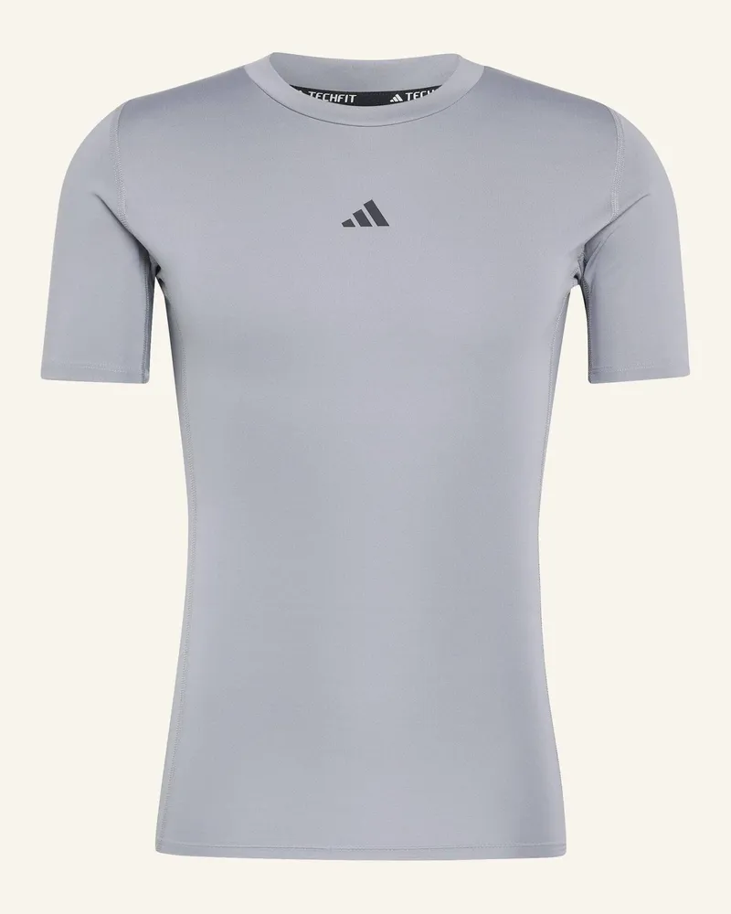 adidas T-Shirt Techfit grau Grau