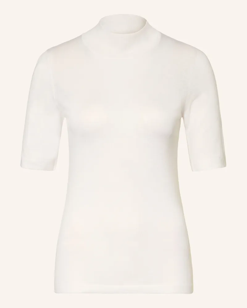 Brunello Cucinelli Strickshirt Aus Cashmere Mit Seide weiss Weiss