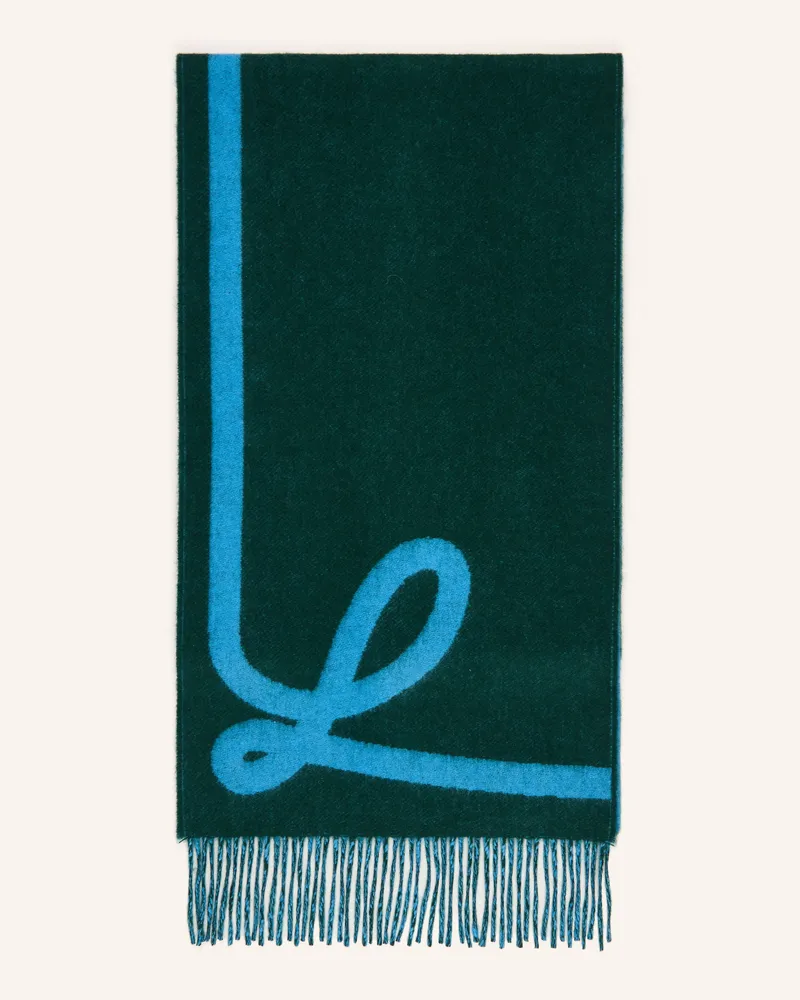 Loewe Schal gruen Grün