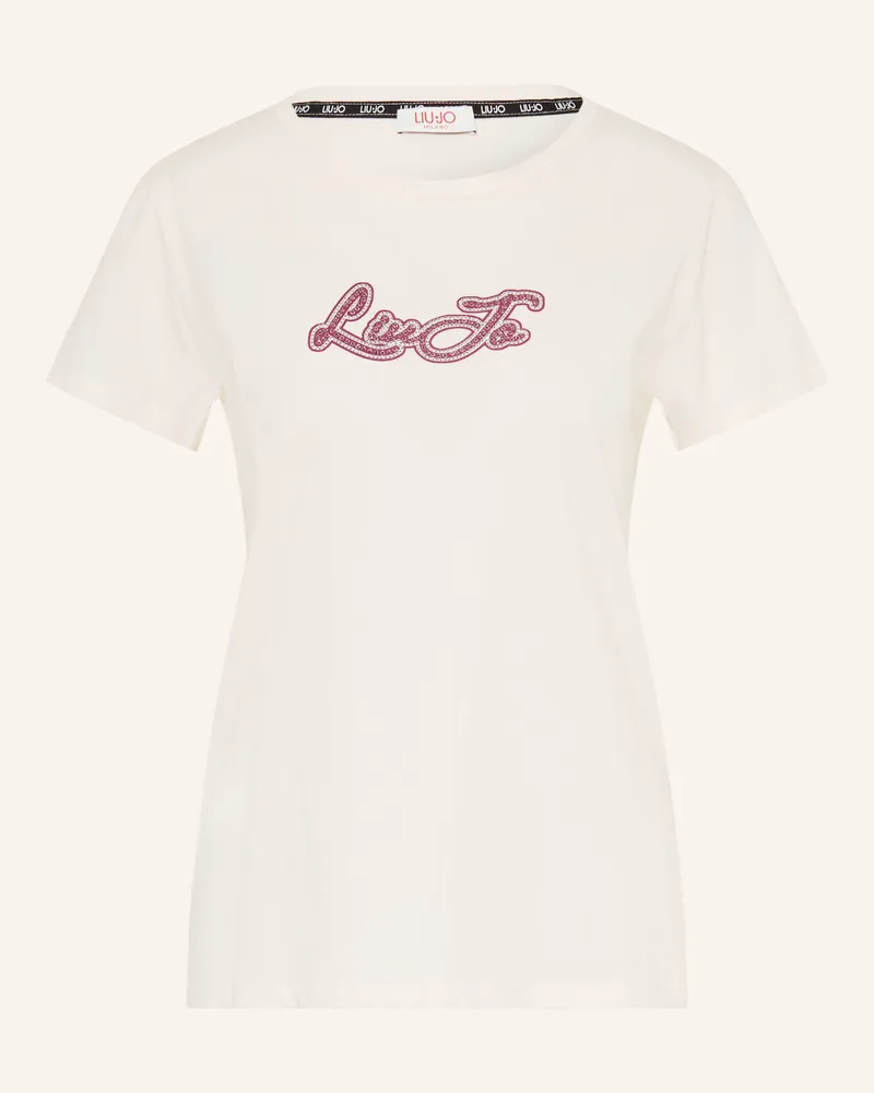 Liu Jo T-Shirt Mit Schmucksteinen weiss Weiss