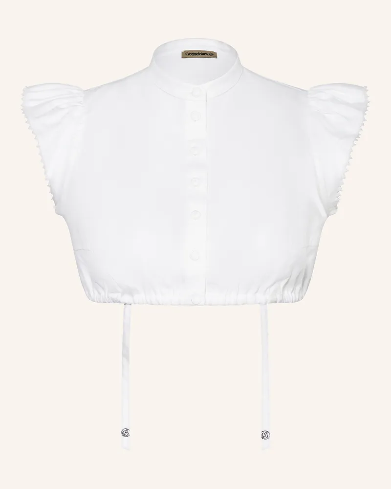 Gottseidank Dirndlbluse Jella weiss Weiss