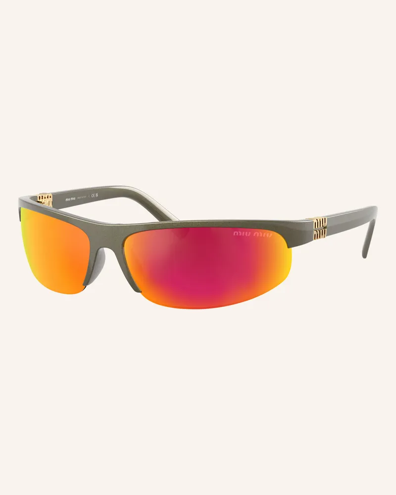 Miu Miu Sonnenbrille Mu a02sf gruen Khaki