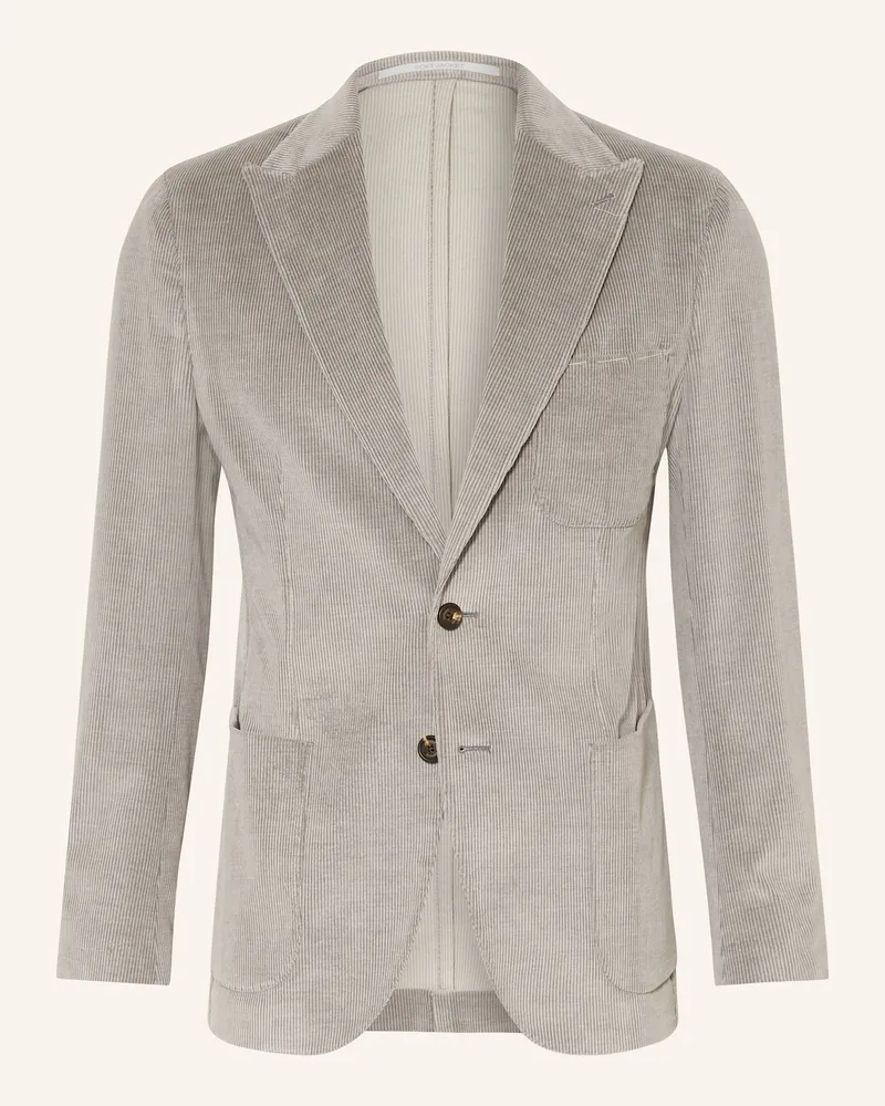 Eleventy Cordsakko Extra Slim Fit Hellgrau
