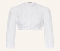 Dirndlbluse Mariella Aus Spitze Mit 3/4-Arm weiss