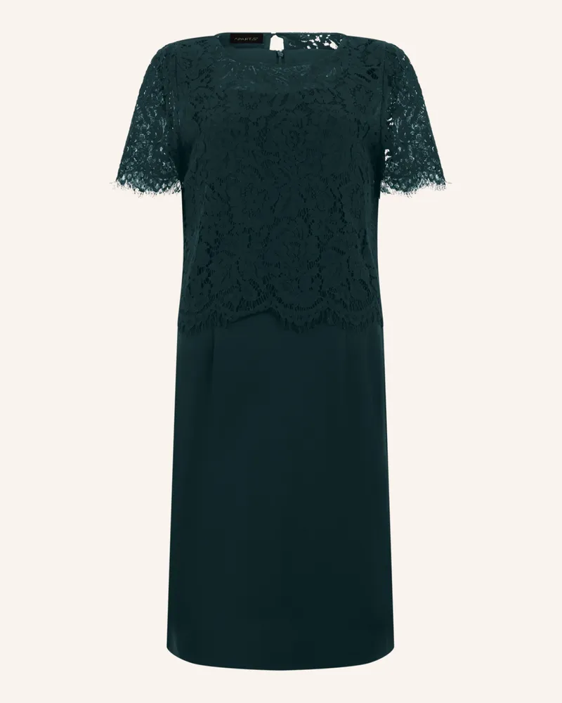 Apart Etuikleid Mit Spitzenjäckchen gruen Dunkelgrün
