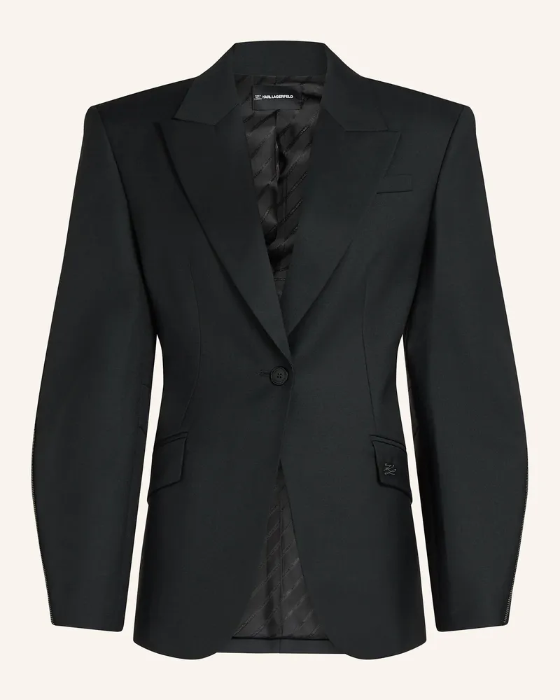 Karl Lagerfeld Blazer schwarz Schwarz