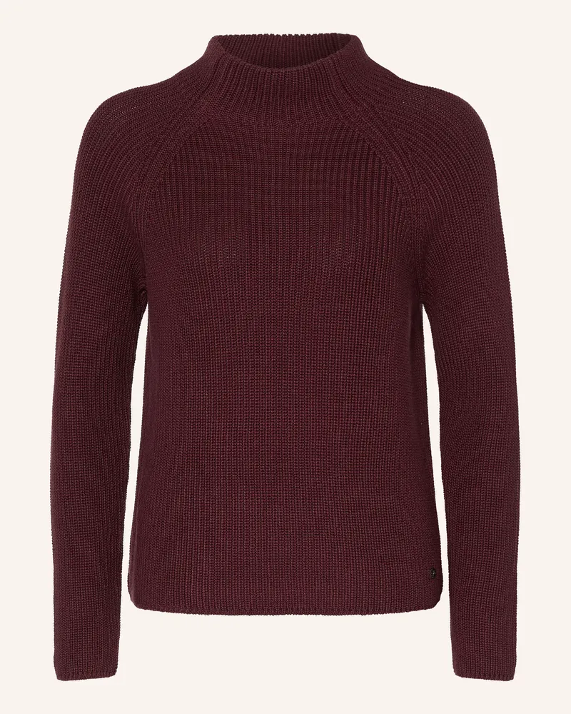 monari Rollkragenpullover rot Dunkelrot