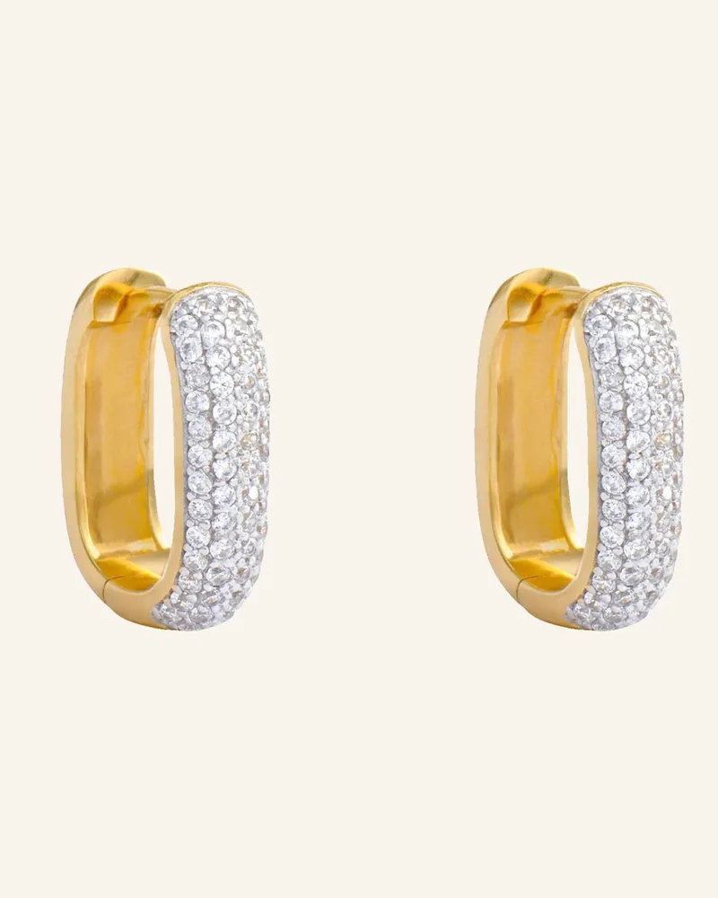 POMPIDOU Creolen CHLOE MINI PAVé by GLAMBOU Gold