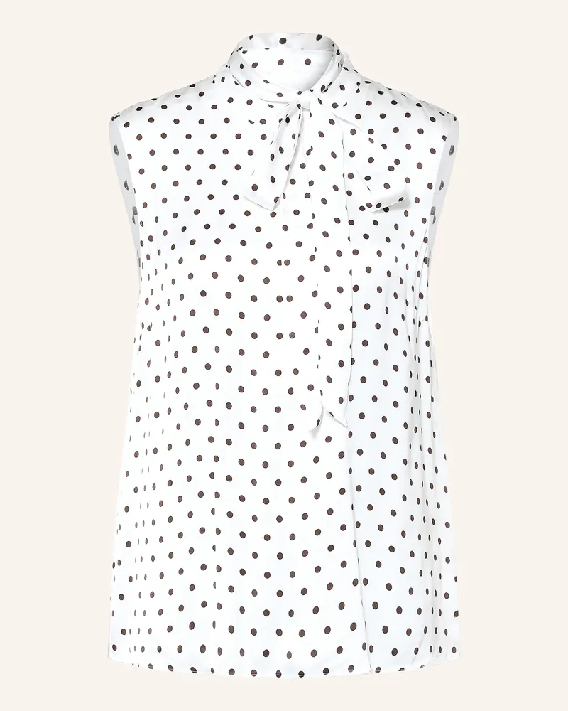 HOBBS London Blusentop Natasha Mit Abnehmbarer Schluppe braun Weiss