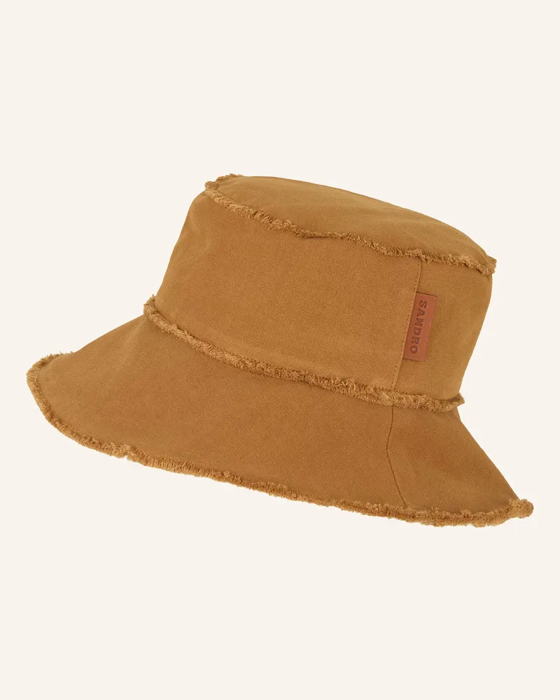 Sandro Bucket-Hat Camel