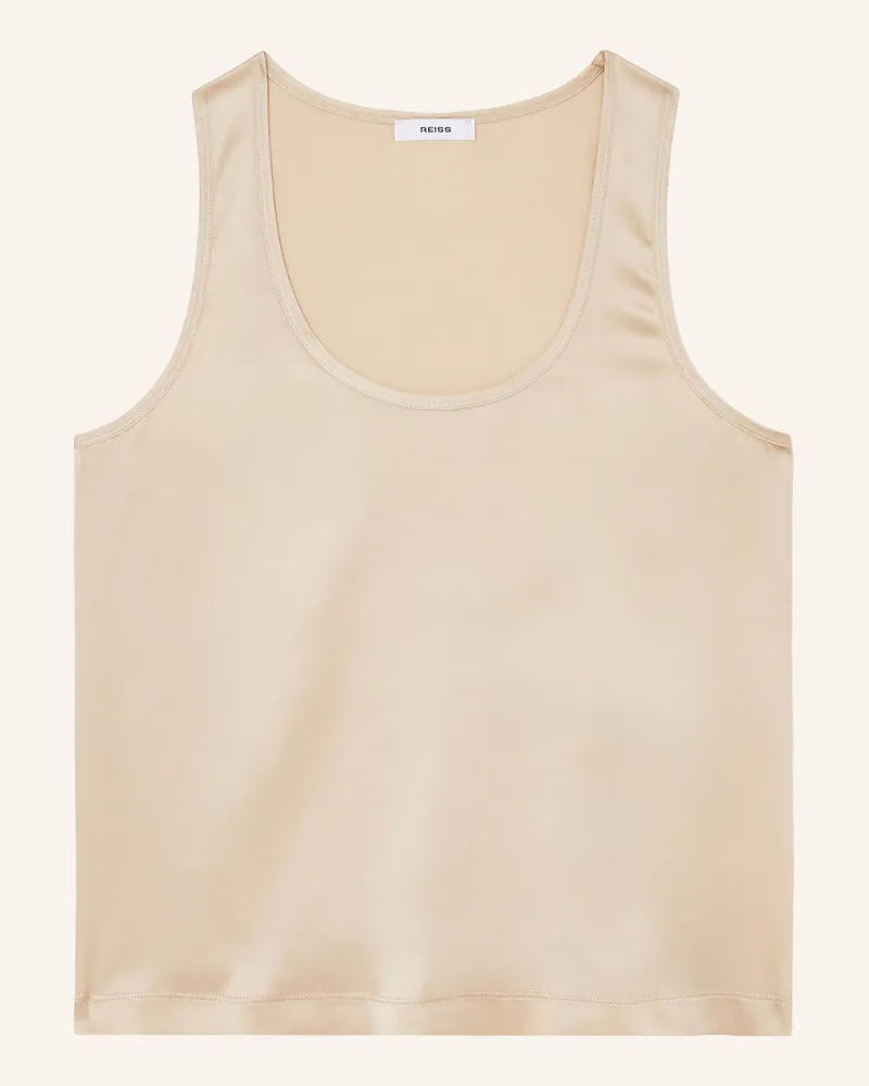 Reiss Top Ruby Im Materialmix beige Beige