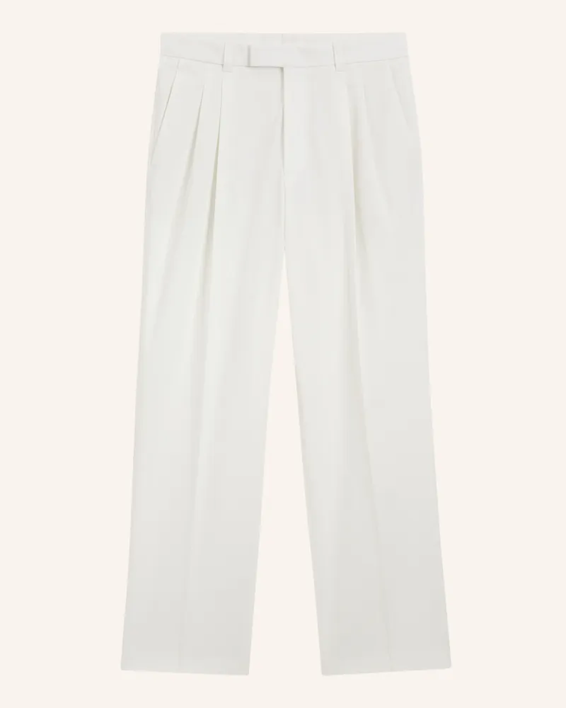 HUGO BOSS Business Hose C-Pat-Dpl-263 Relaxed Fit beige Weiss