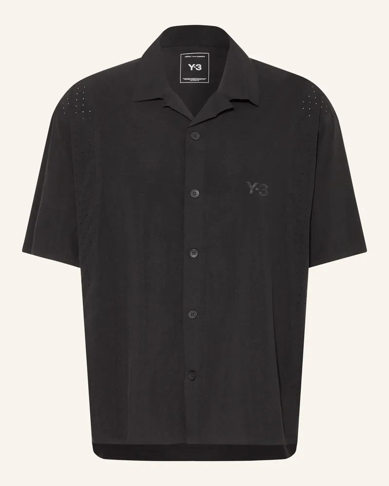 Y-3 Resorthemd Y-3 ULTRALIGHT WOVEN Loose Fit Schwarz