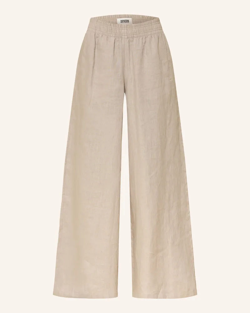 Drykorn Leinenhose Ceiling gruen Khaki