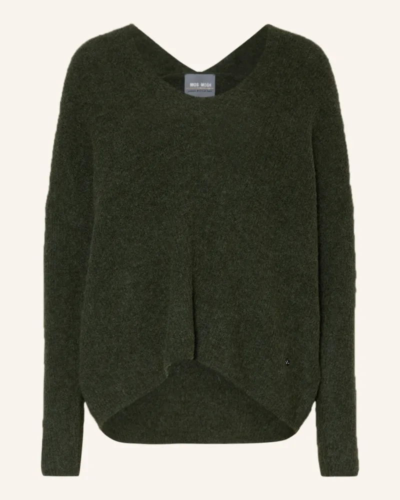 Mos Mosh Pullover Thora Mit Alpaka gruen Dunkelgrün