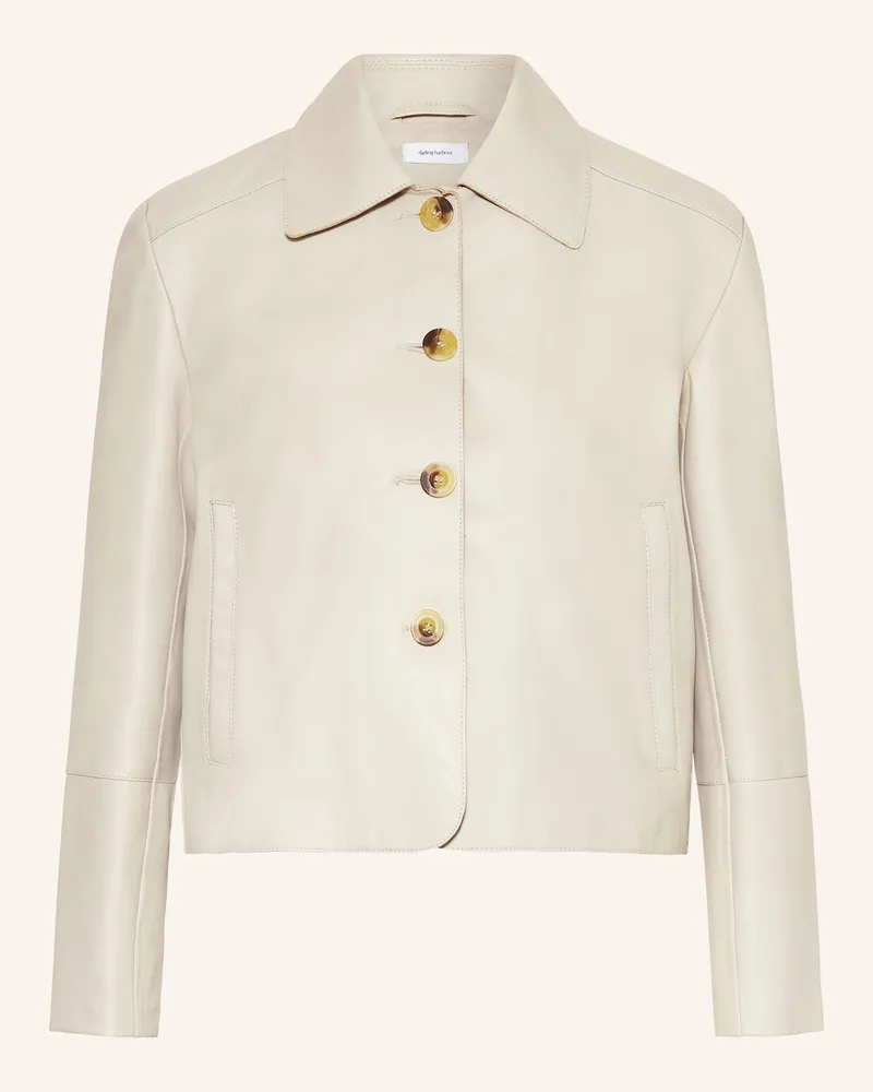 Darling Harbour Lederjacke beige Sand