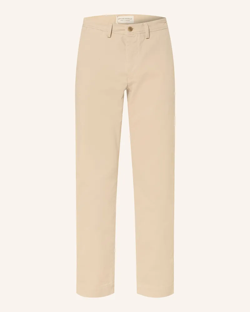 Officine Generale Chino Straight Fit beige Creme