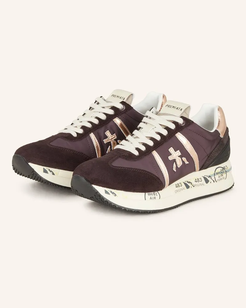 Premiata Sneaker CONNY - SCHWARZ/ ROSA Braun