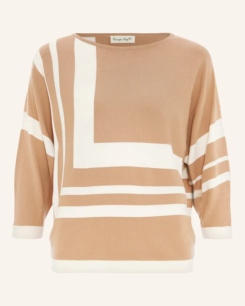 Phase Eight Strickshirt GERI mit 3/4-Arm Camel