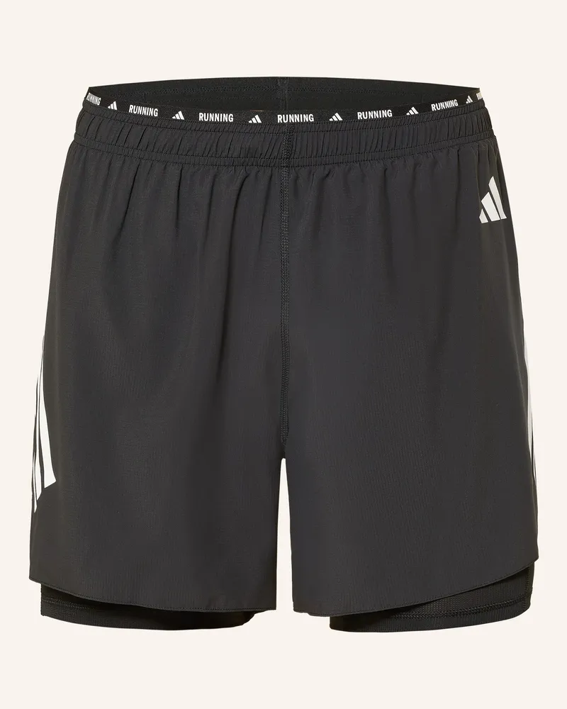 adidas 2-In-1-Laufshorts adi365 schwarz Schwarz