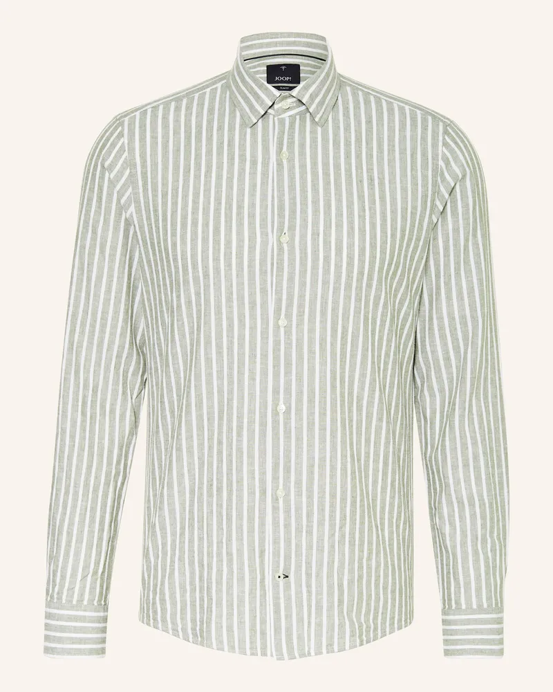 JOOP! Hemd PIT Slim Fit mit Leinen Grün