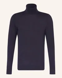 Calvin Klein Rollkragenpullover aus Merinowolle Blau