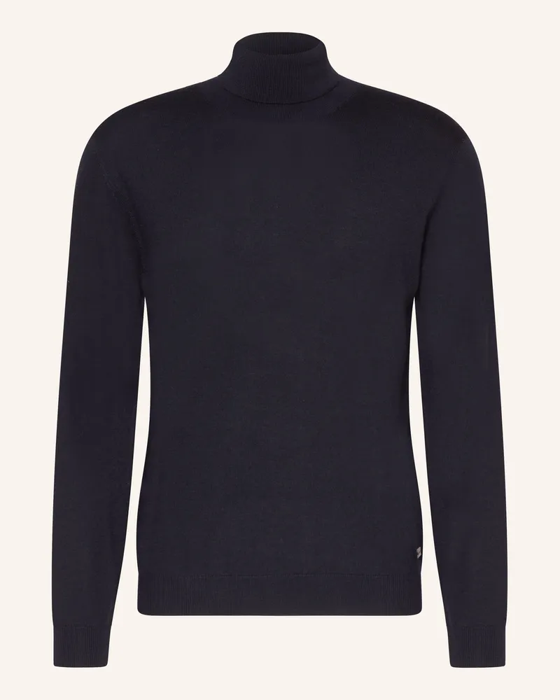 Pierre Cardin Rollkragenpullover Dunkelblau