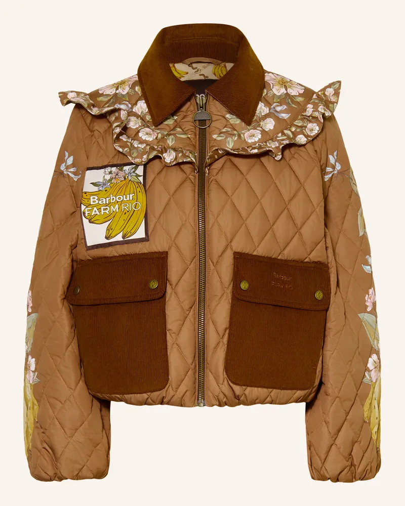 Barbour Steppjacke Anamaria braun Beige