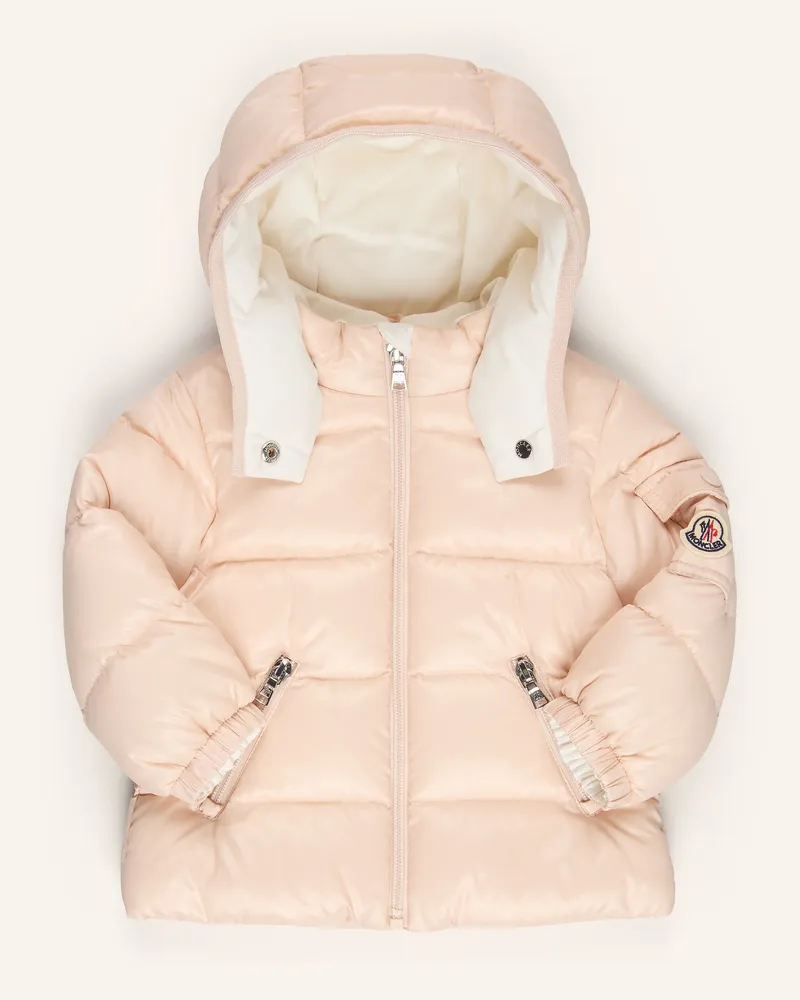 Moncler Daunenjacke Bady Mit Abnehmbarer Kapuze rosa Hellrosa