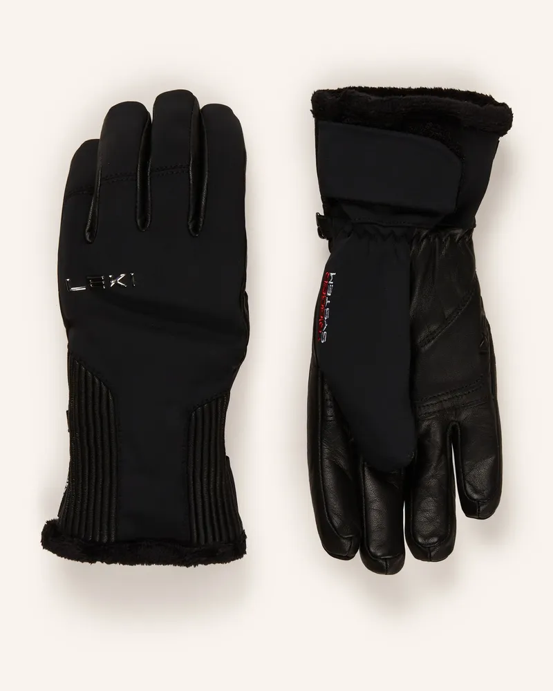 Leki Skihandschuhe VALLARTA 3D Schwarz