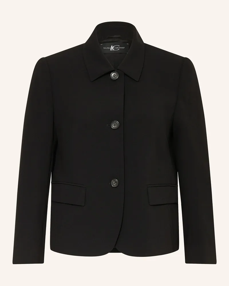 Luisa Cerano Kastenjacke schwarz Schwarz