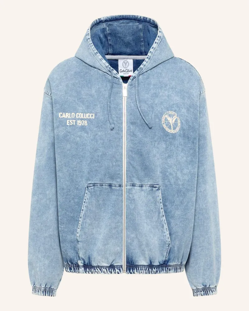 Carlo Colucci Carlo Colucci Sweatjacke - Almost Denim Felix blau Blau